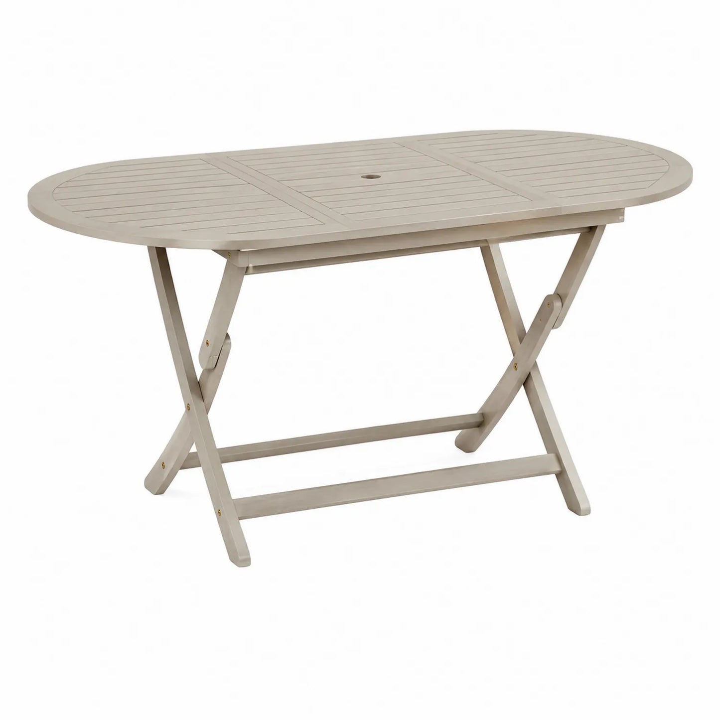Beiger Holztisch klappbar 160x85 cm